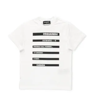 Dsquared2 Kids Logo Printed Crewneck T-Shirt