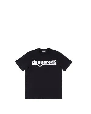 Dsquared2 Kids Logo Printed Crewneck T-Shirt