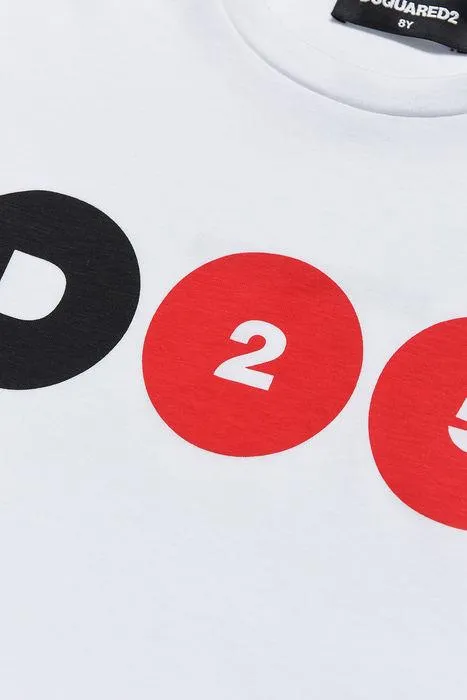 Dsquared2 Kids Logo Printed Crewneck T-Shirt