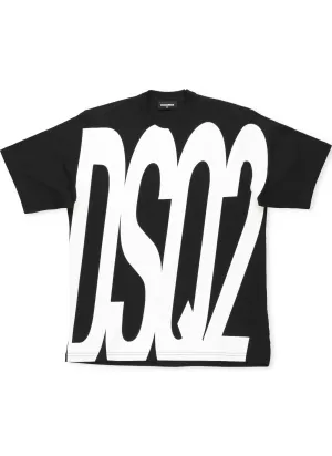 Dsquared2 Kids Logo Printed Crewneck T-Shirt