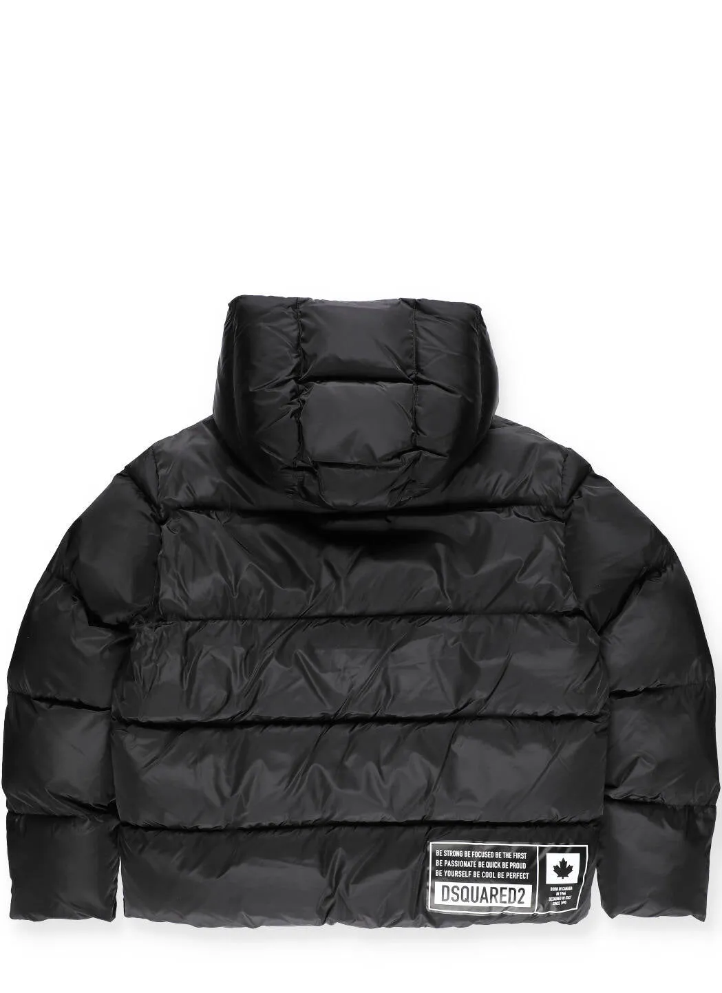 Dsquared2 Kids Logo Printed Hooded Puffer Jacket