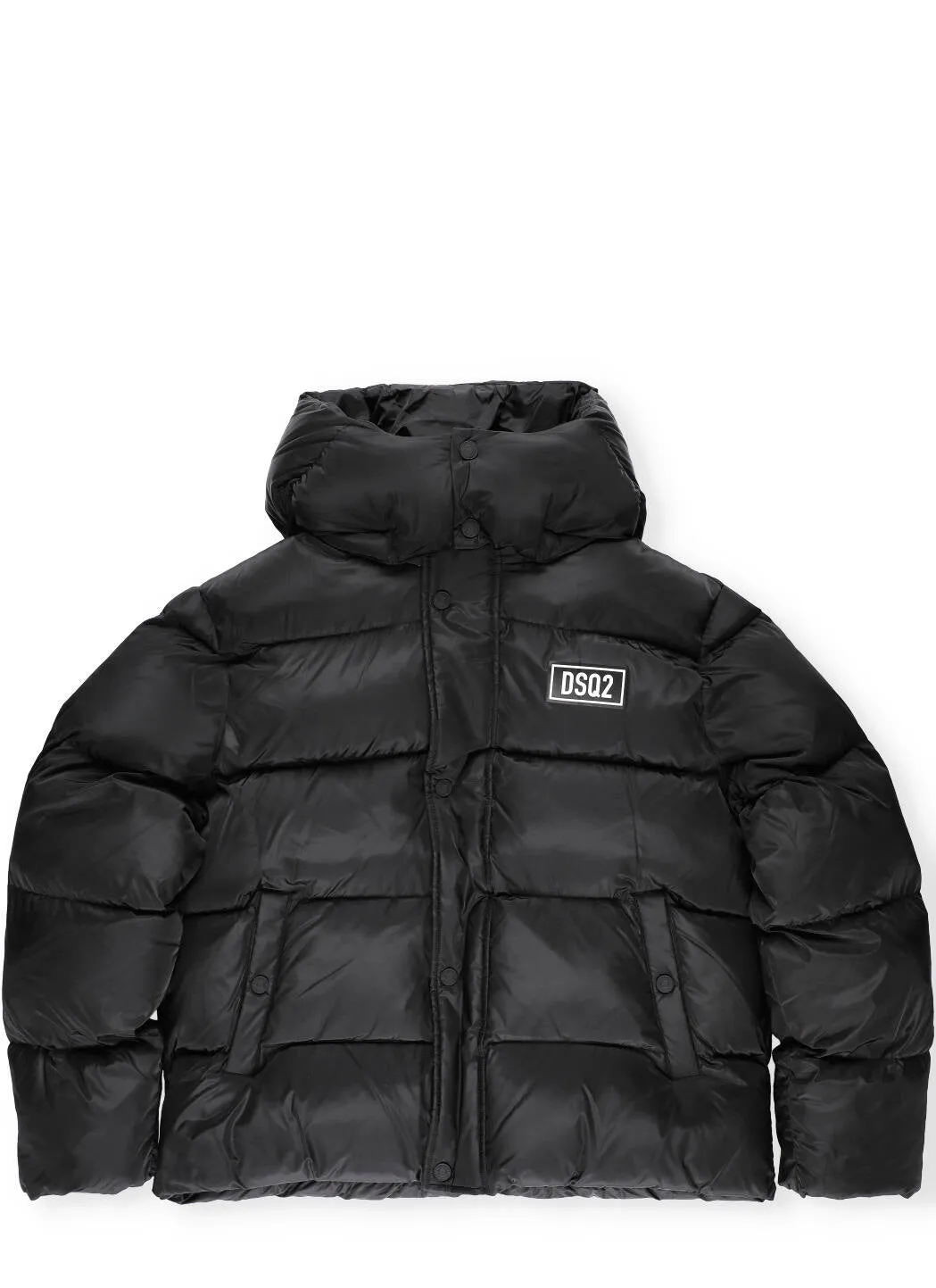Dsquared2 Kids Logo Printed Hooded Puffer Jacket