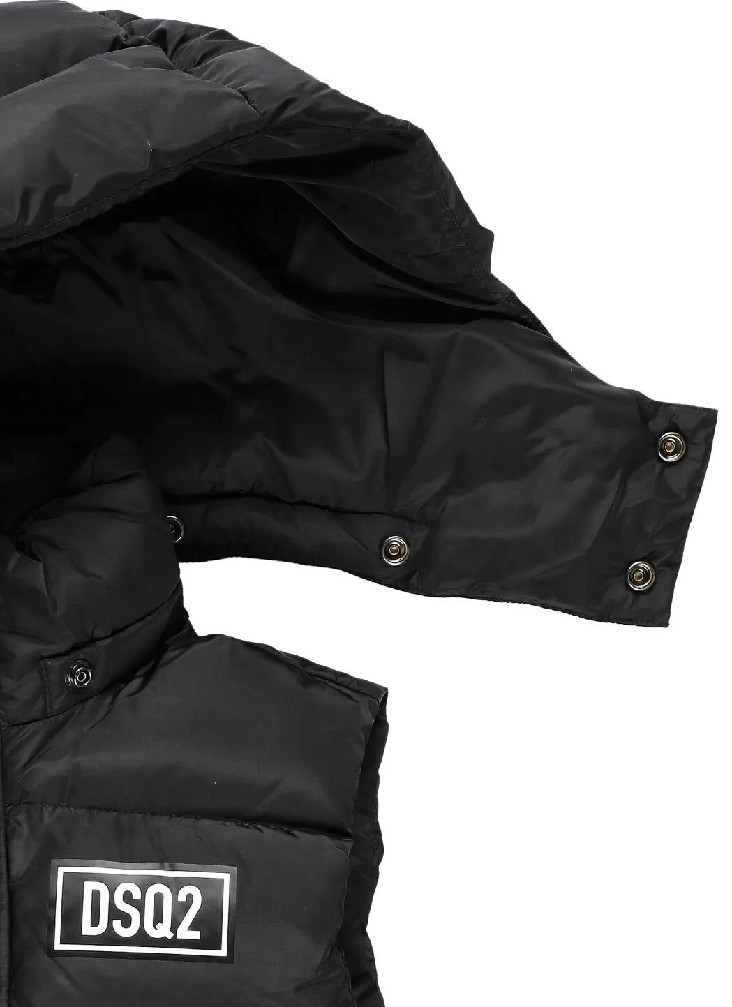 Dsquared2 Kids Logo Printed Hooded Puffer Vest