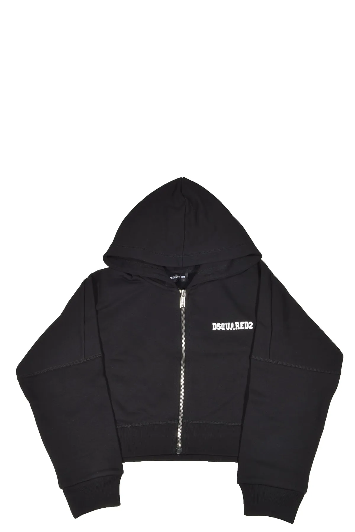 Dsquared2 Kids Logo Printed Zip-Up Hoodie