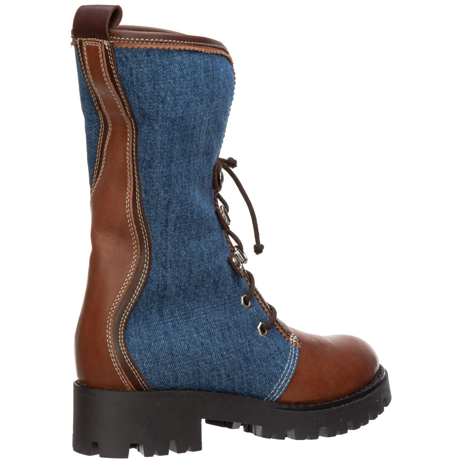 Dsquared2 Kids Panelled Lace-Up Boots