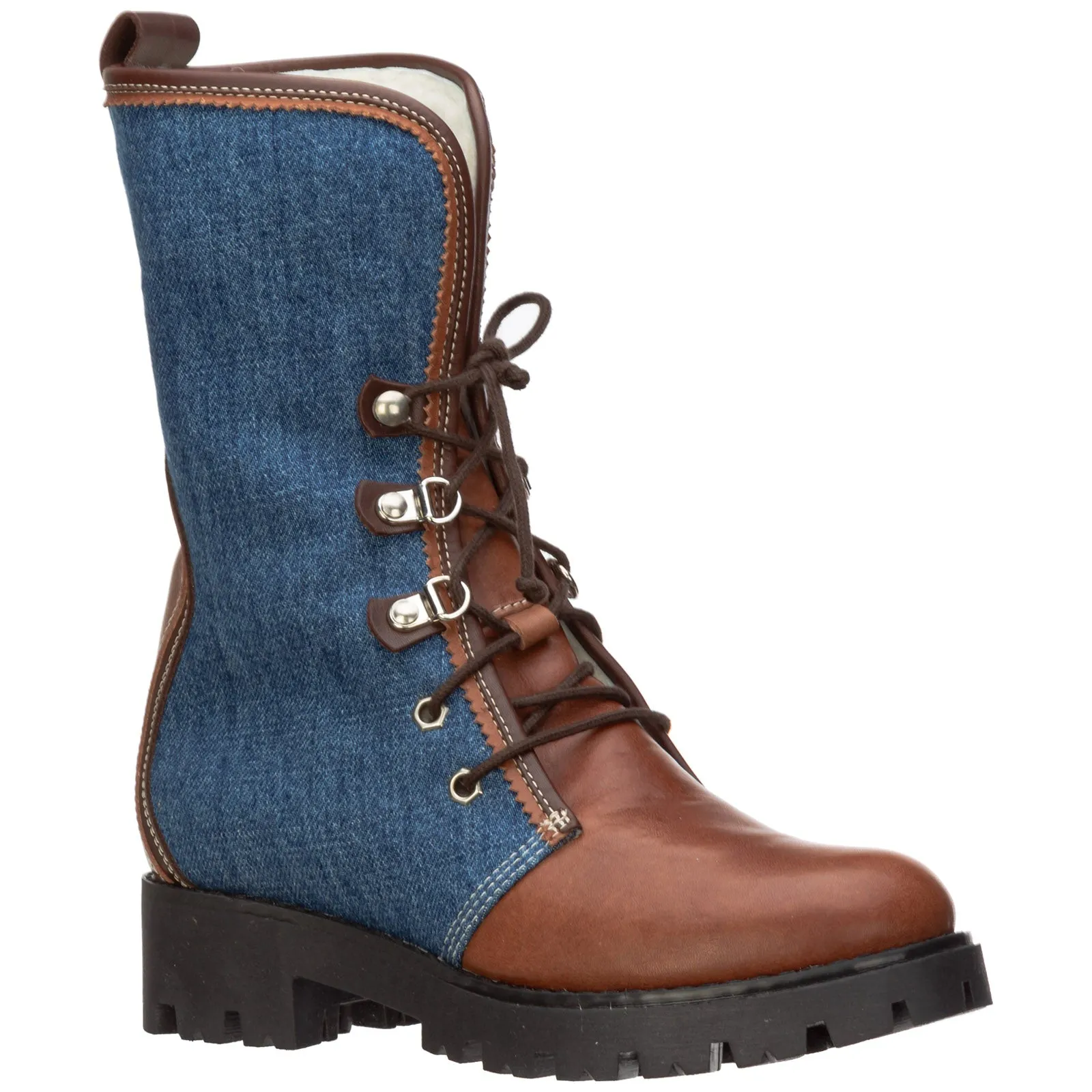 Dsquared2 Kids Panelled Lace-Up Boots