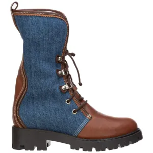 Dsquared2 Kids Panelled Lace-Up Boots