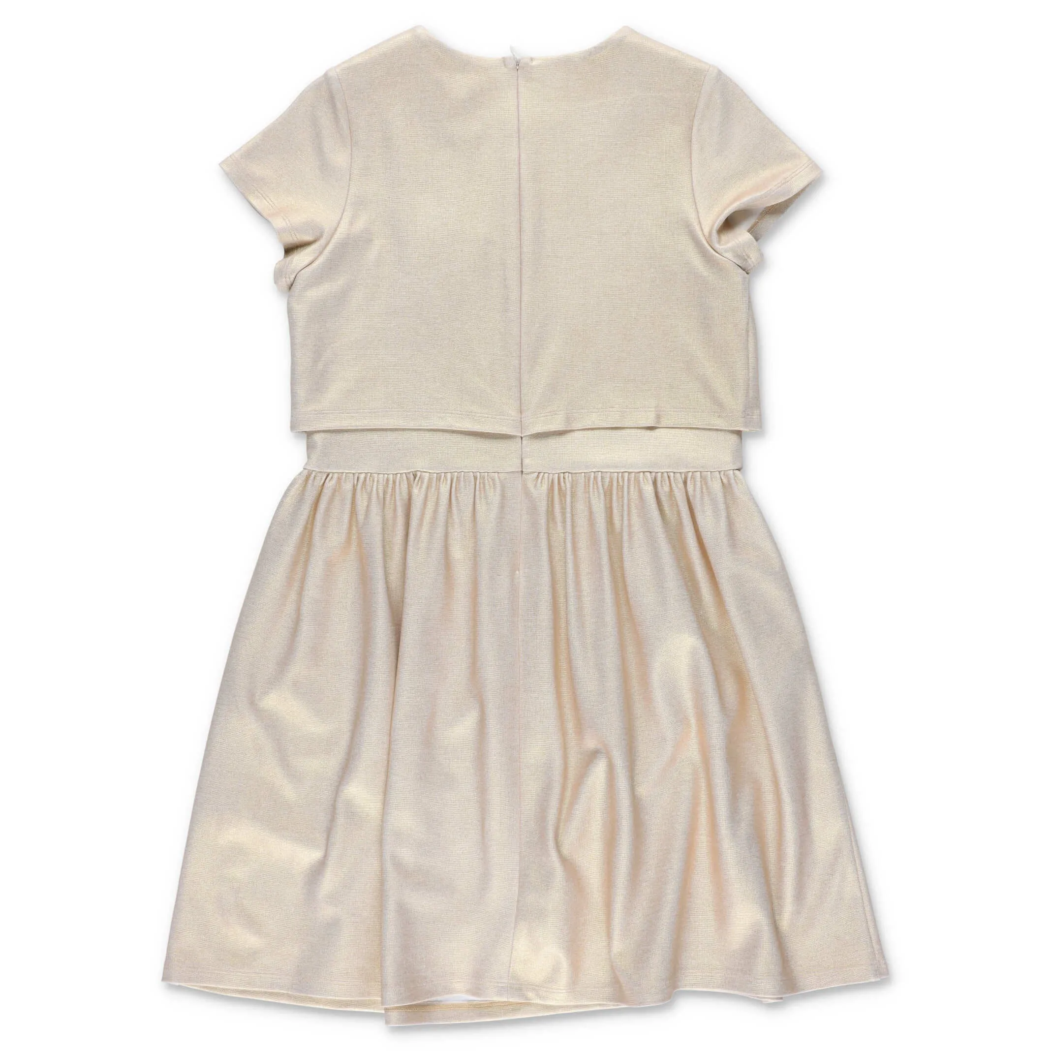 Elie Saab Junior Logo Plaque Short Sleeve Dress