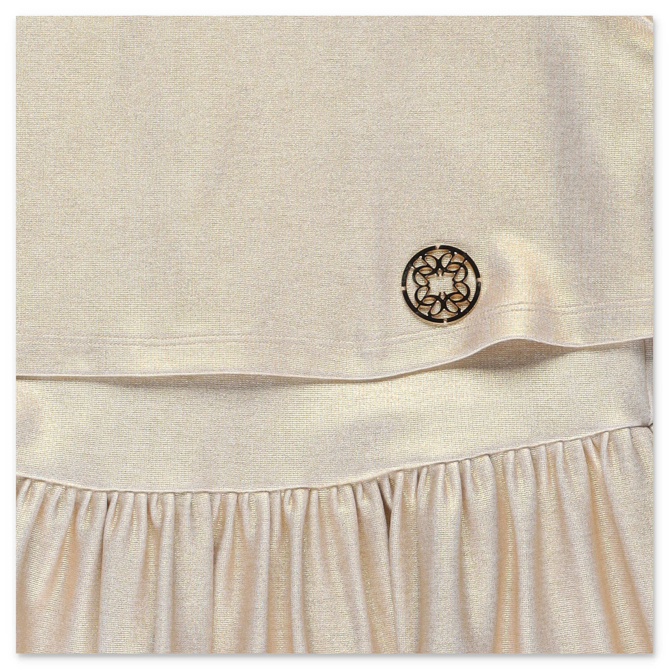 Elie Saab Junior Logo Plaque Short Sleeve Dress