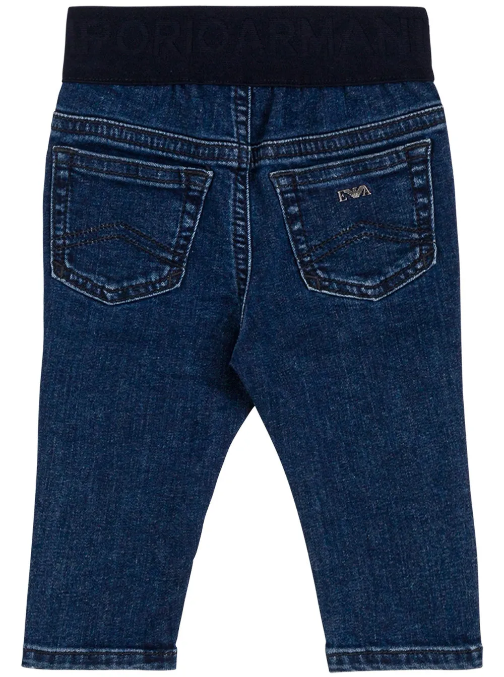 Emporio Armani Kids Elasticated Waistband Jeans