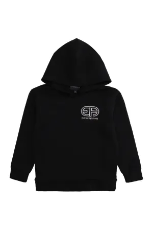 Emporio Armani Kids Embroidered Logo Hoodie