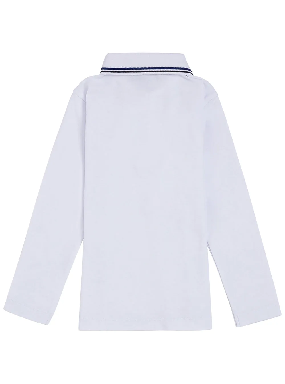 Emporio Armani Kids Logo Detail Long Sleeve Polo Shirt