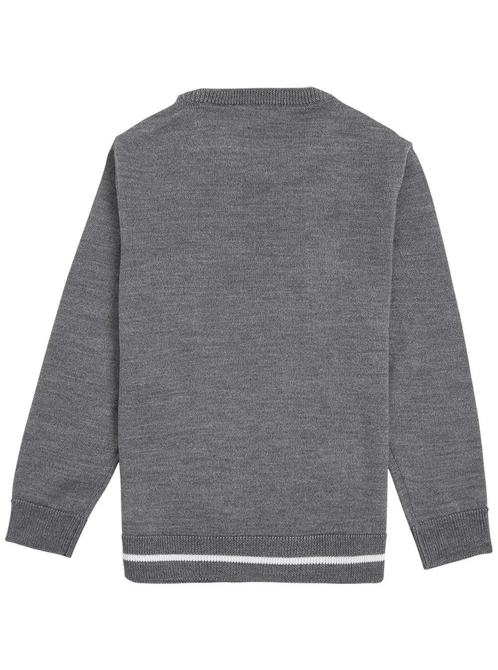 Emporio Armani Kids Logo Intarsia Knit Jumper