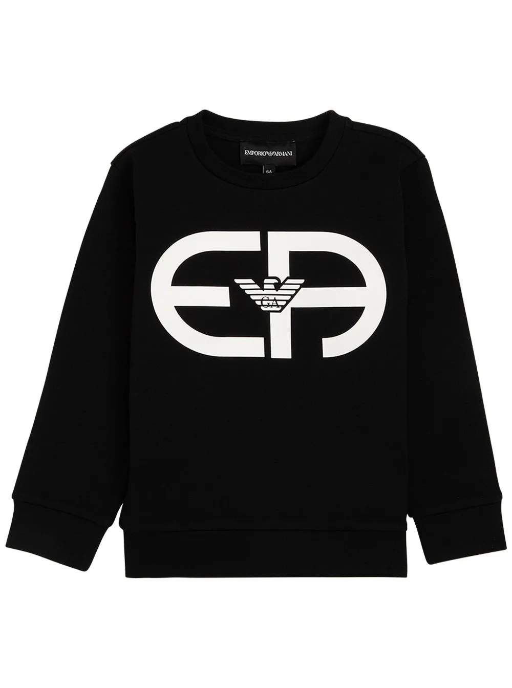 Emporio Armani Kids Logo Print Crewneck Sweatshirt