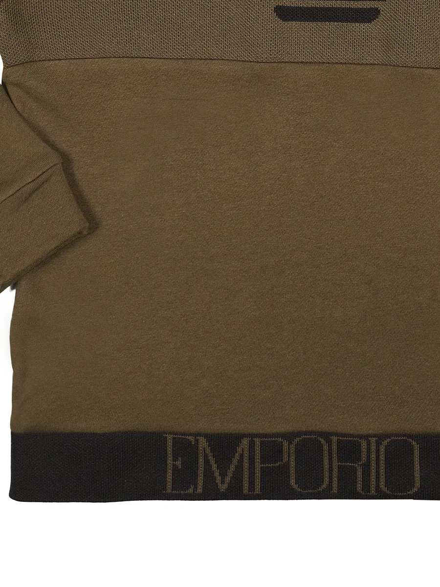 Emporio Armani Kids Logo Print Hoodie