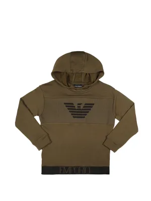 Emporio Armani Kids Logo Print Hoodie
