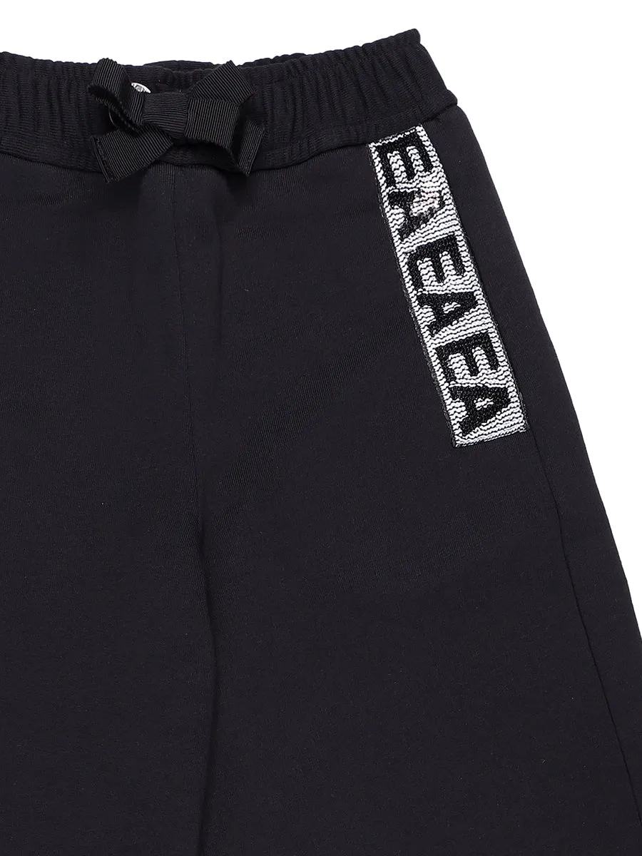Emporio Armani Kids Logo Sequin Track Pants