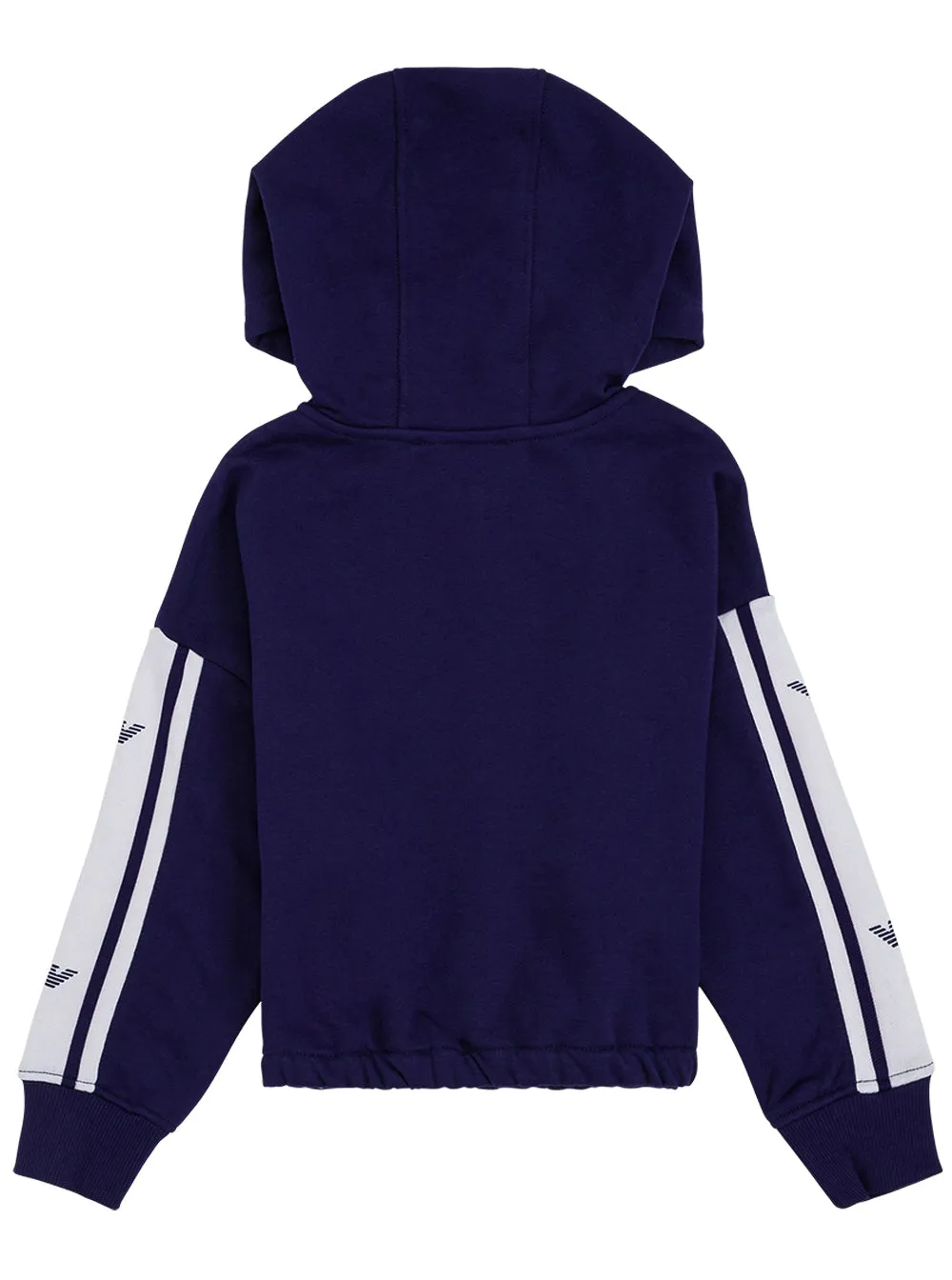 Emporio Armani Kids Logo Stripe Hooded Jacket