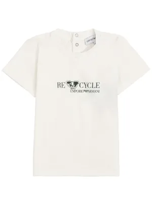 Emporio Armani Kids Recycle Logo Print T-Shirt