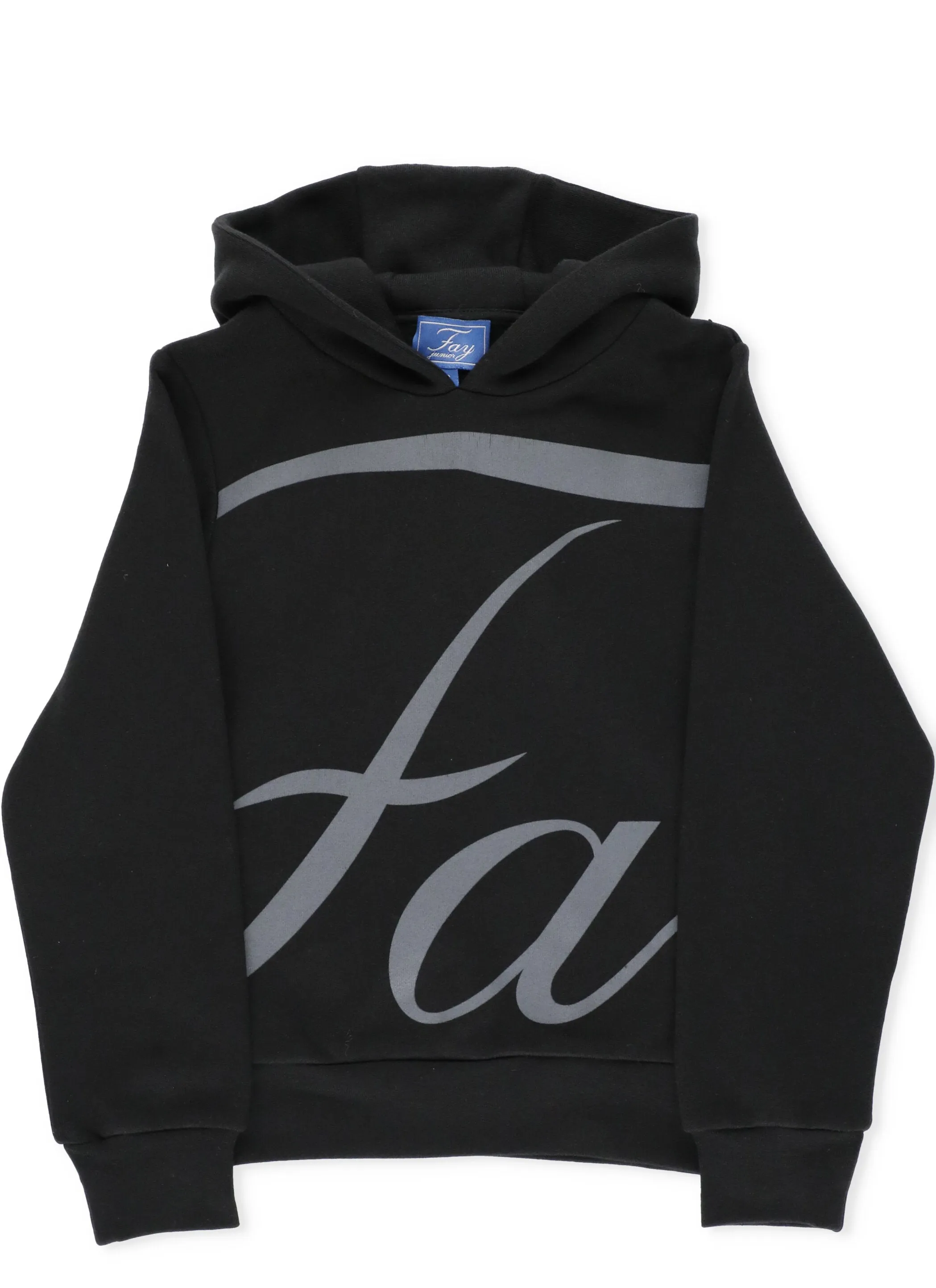 Fay Kids Logo Printed Hoodie