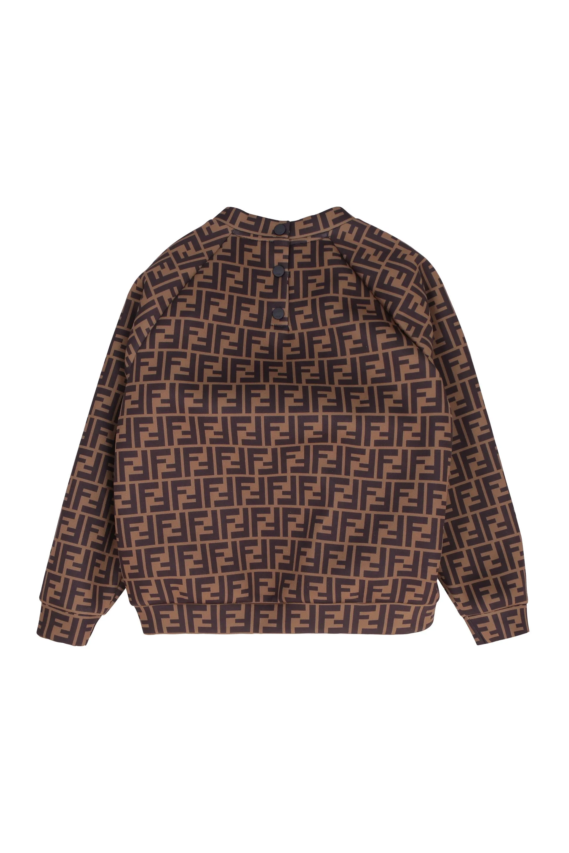Fendi Kids Allover FF Logo Crewneck Sweatshirt