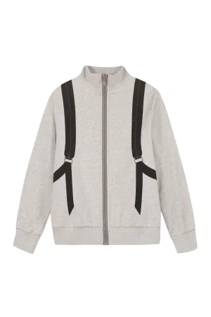 Fendi Kids Backpack Printed Zipped Jacket
