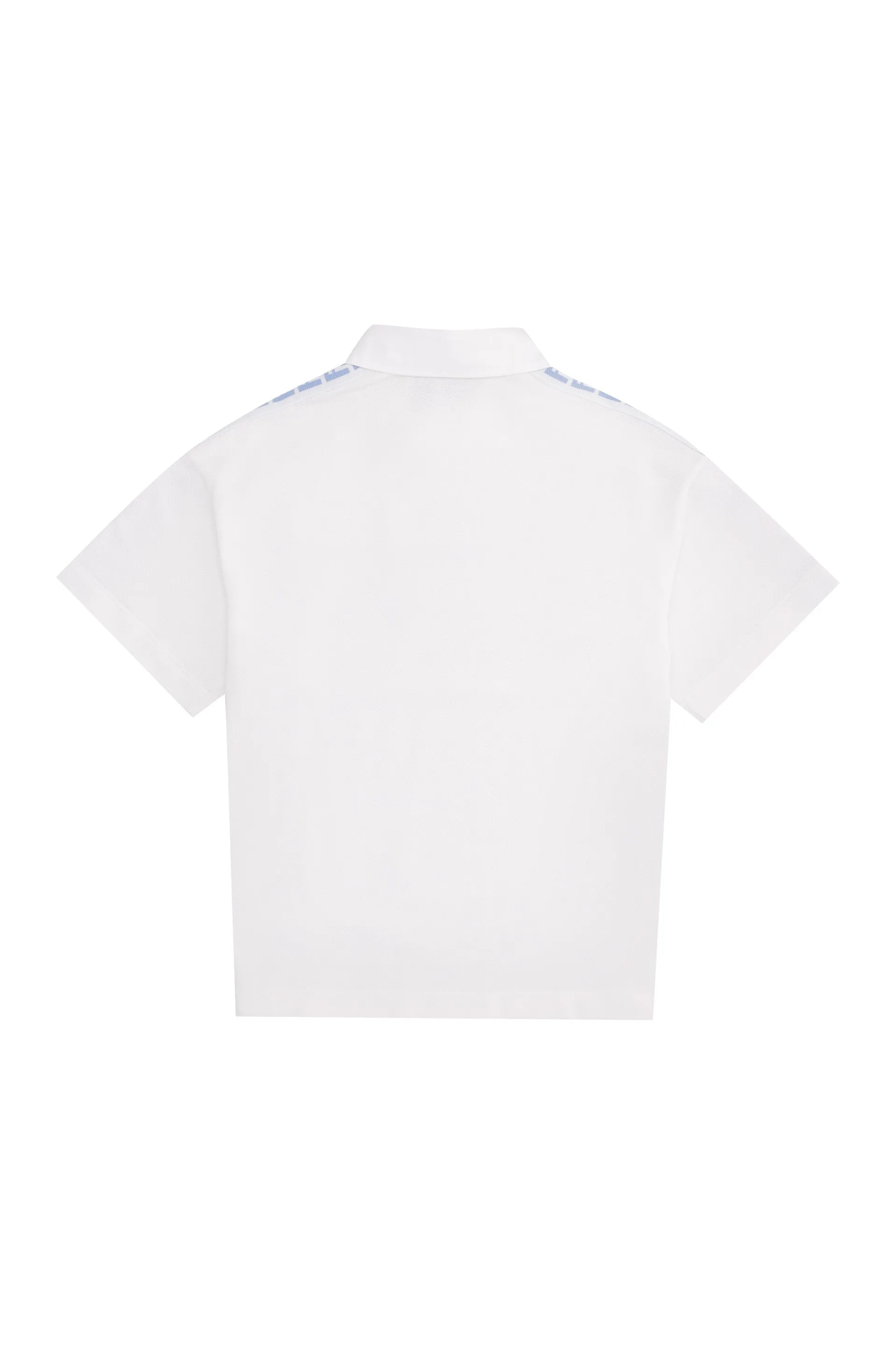 Fendi Kids Contrast FF Logo Polo Shirt