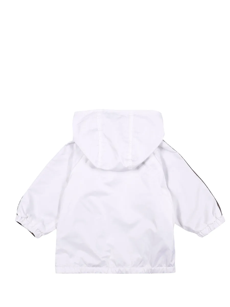 Fendi Kids FF Allover Reversible Hooded Jacket