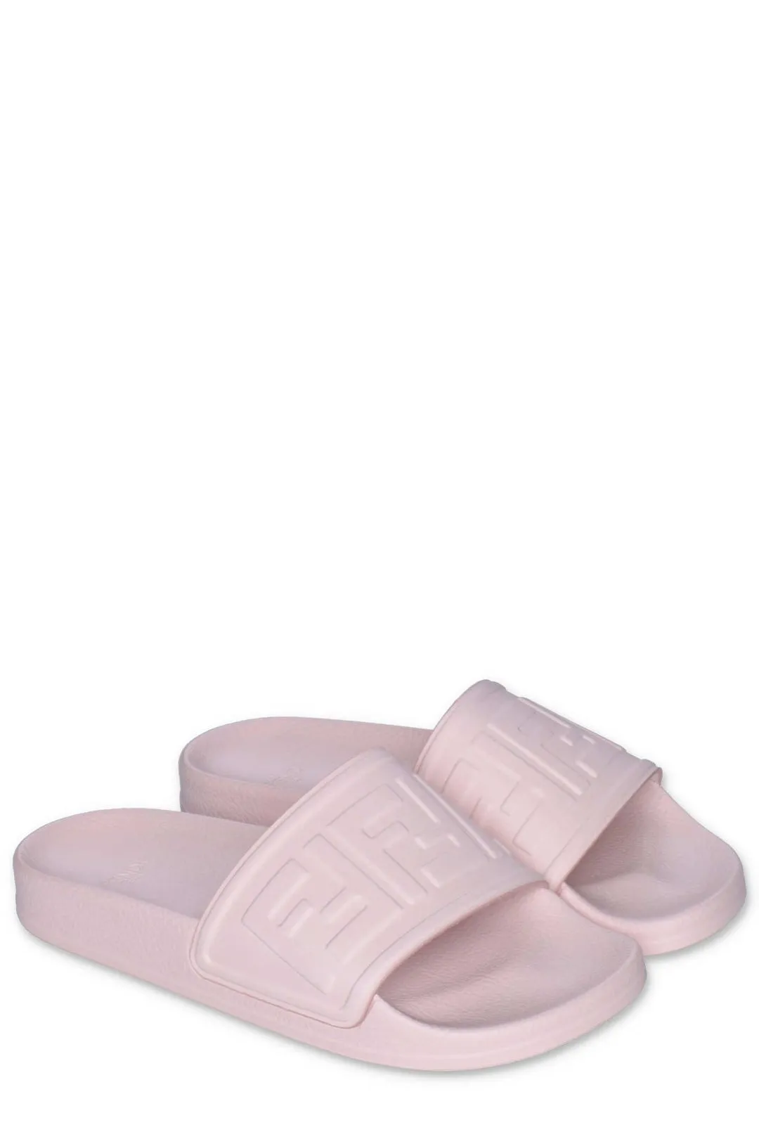 Fendi Kids FF Logo Embossed Slip-On Slides