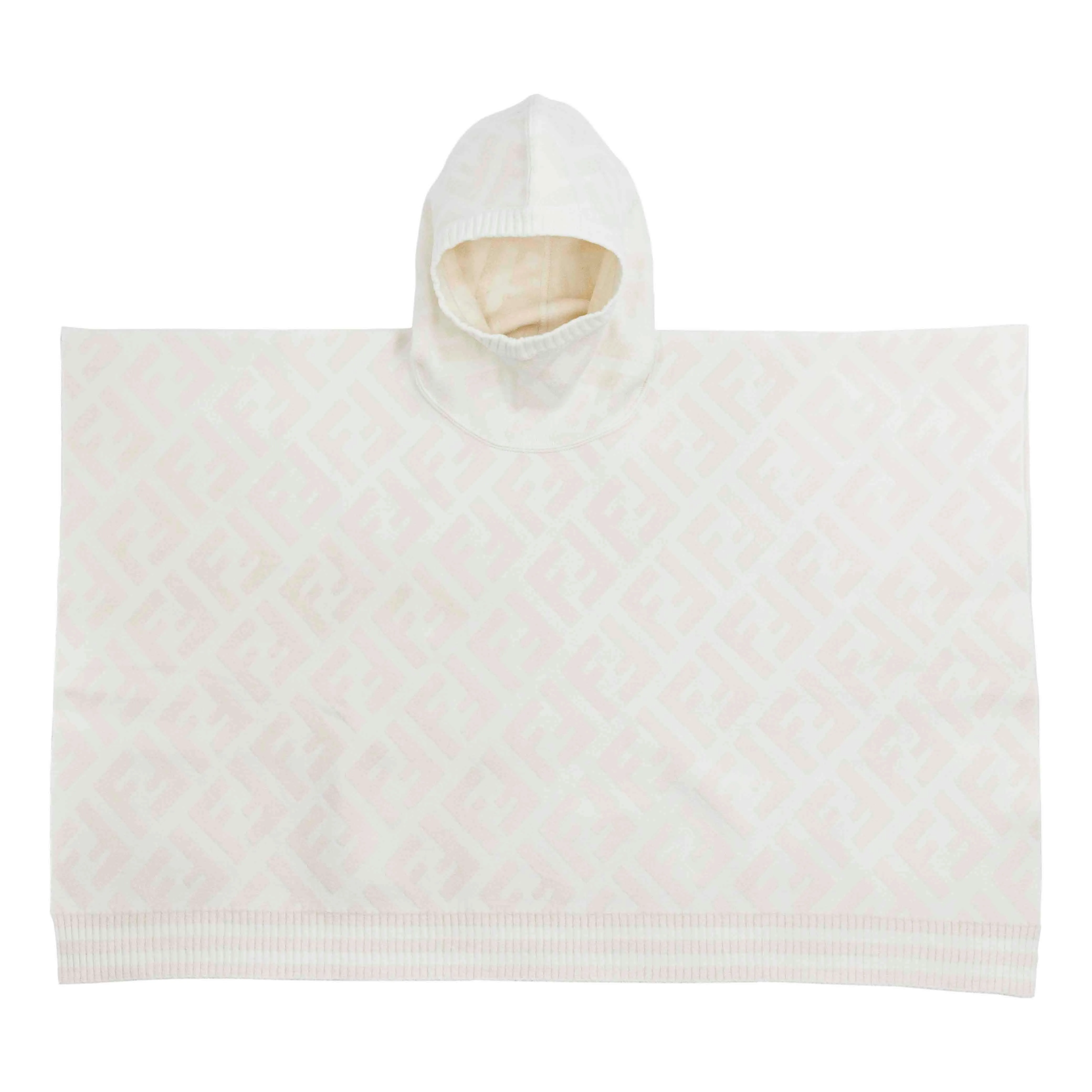 Fendi Kids FF Logo Hooded Cape