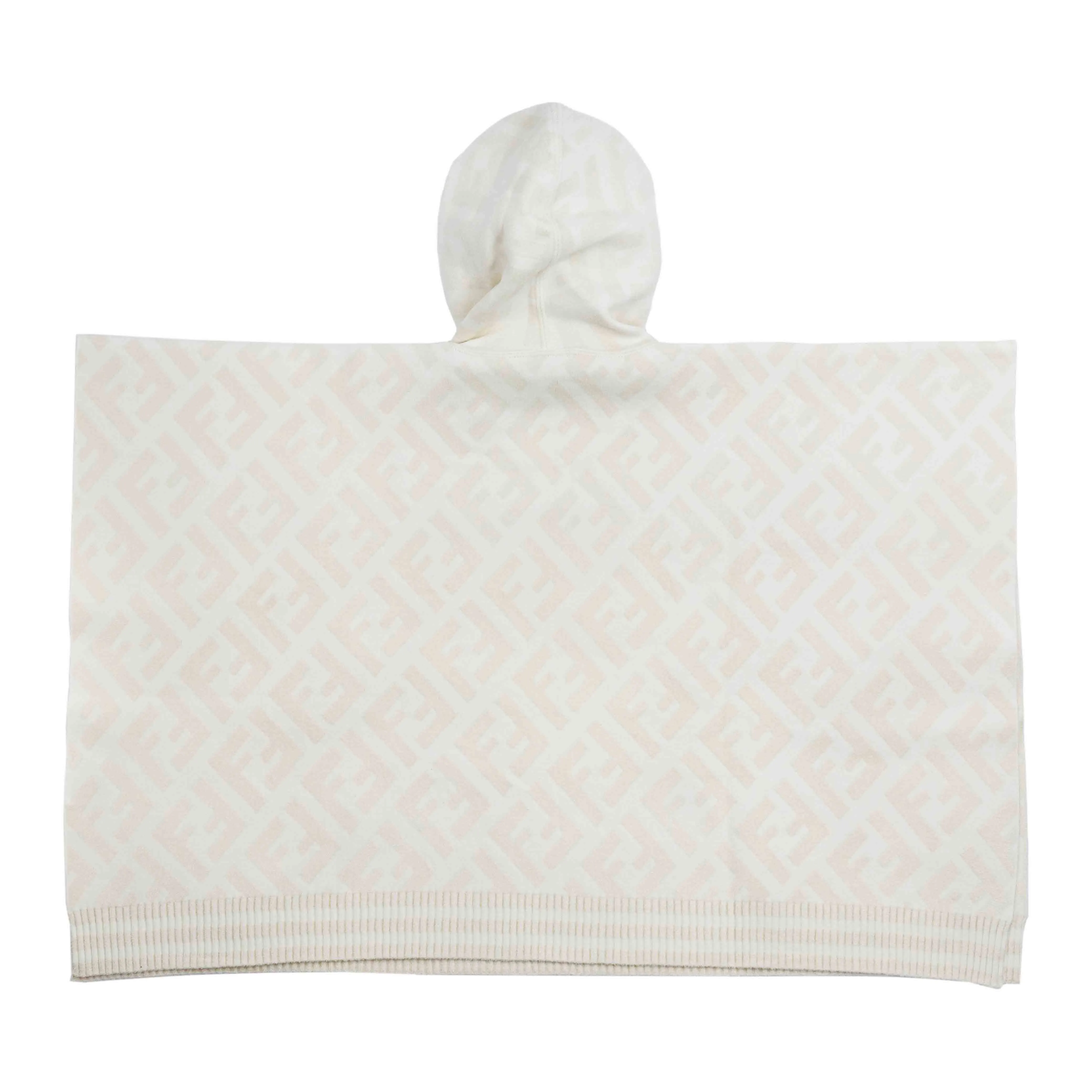 Fendi Kids FF Logo Hooded Cape