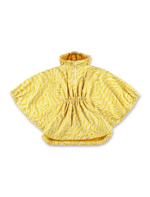 Fendi Kids FF Logo Printed Half-Zipped Jacket