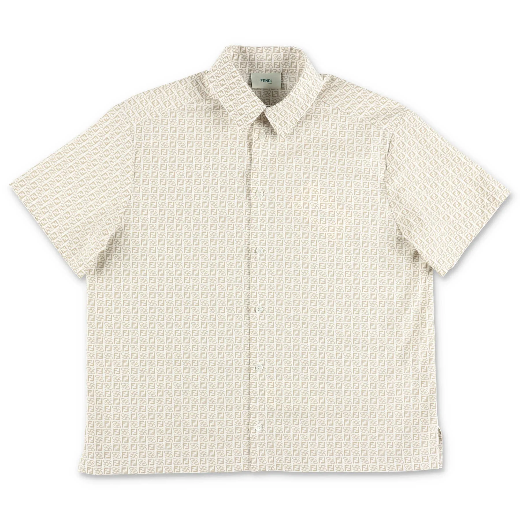 Fendi Kids FF Logo Short-Sleeved Shirt