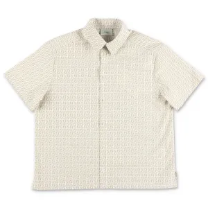 Fendi Kids FF Logo Short-Sleeved Shirt