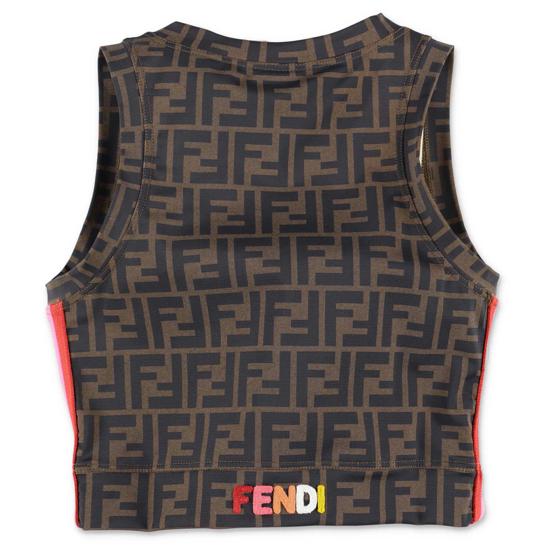 Fendi Kids FF Motif Crop Top