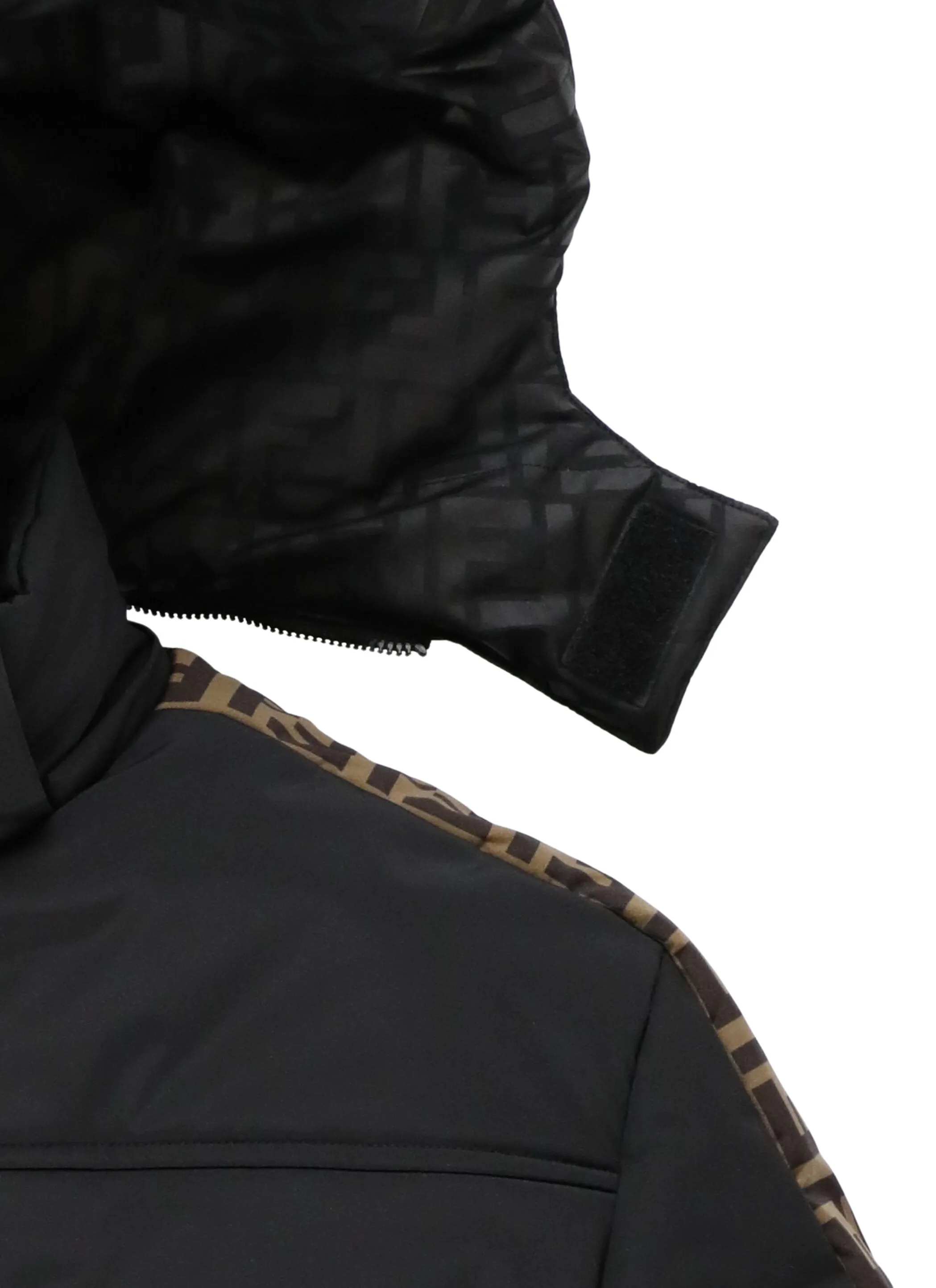Fendi Kids FF Motif Hooded Coat