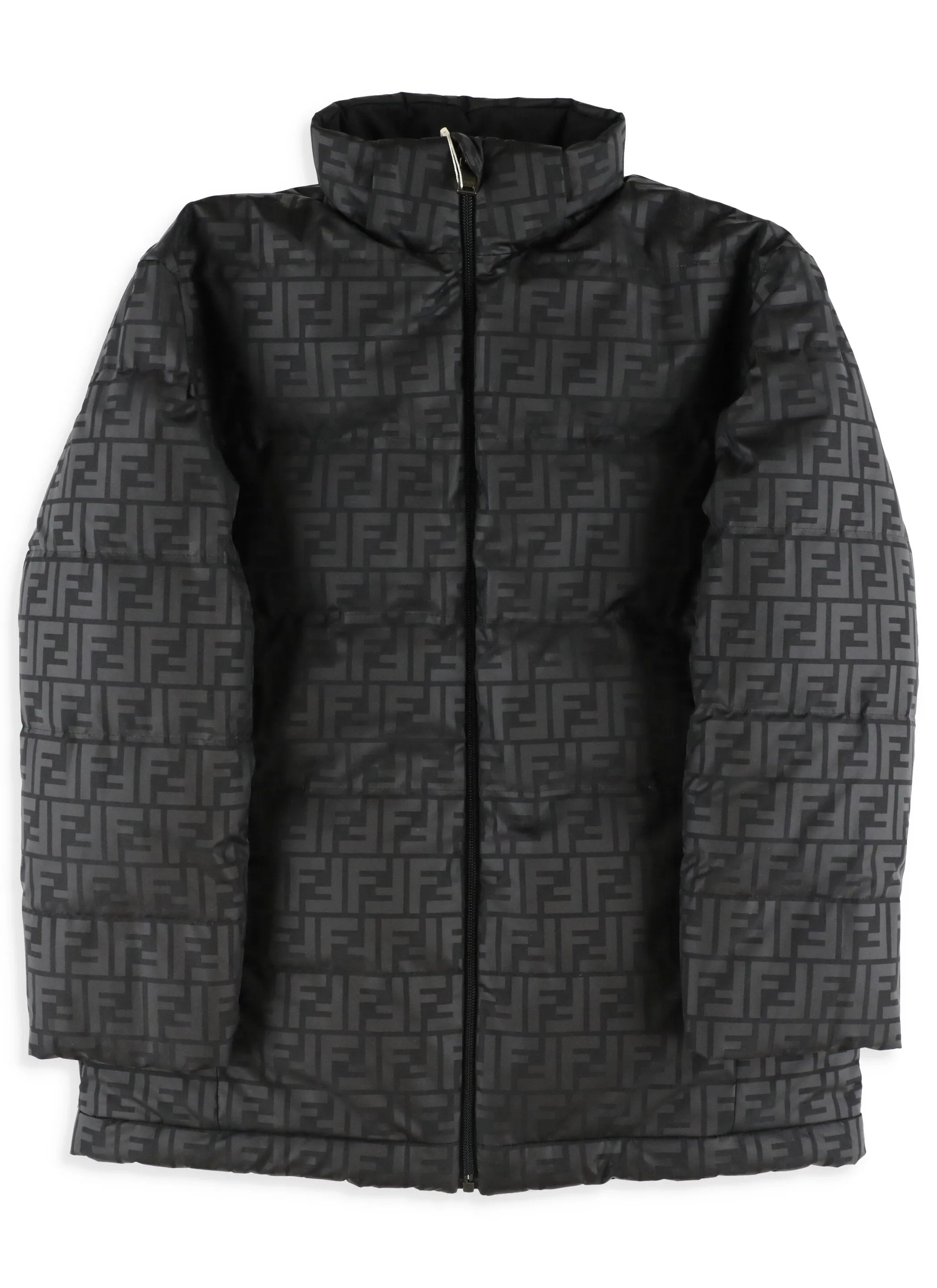 Fendi Kids FF Motif Hooded Coat