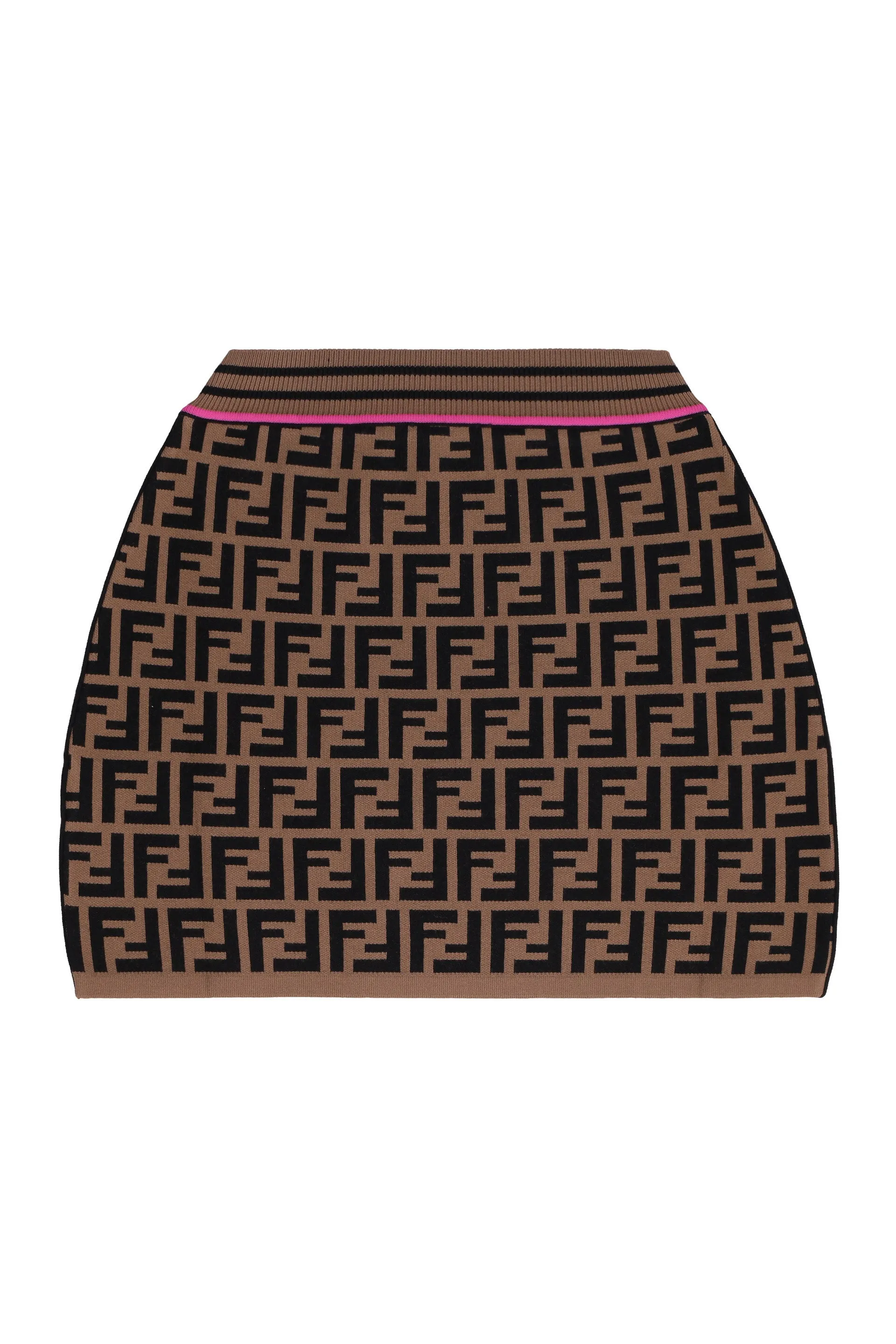 Fendi Kids FF Motif Knit Skirt