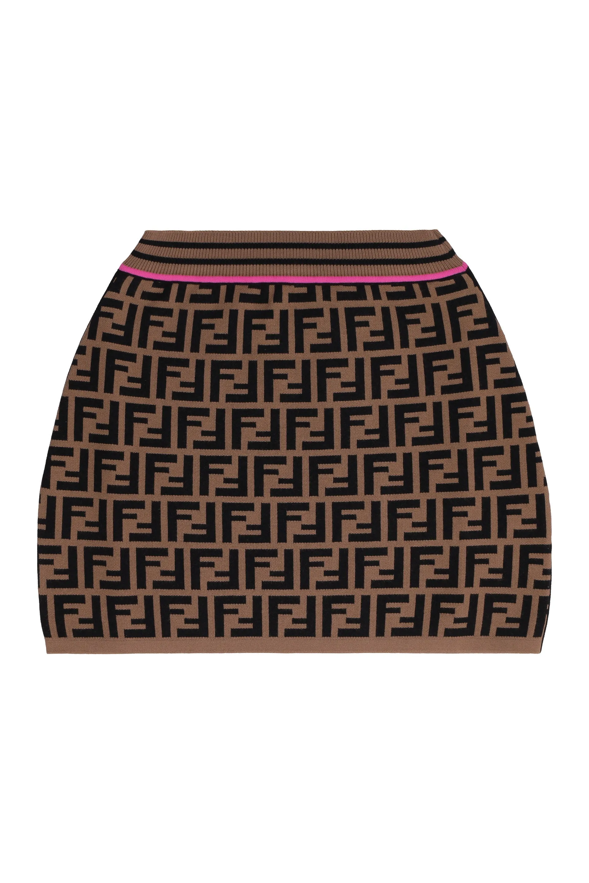 Fendi Kids FF Motif Knit Skirt