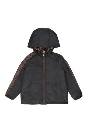Fendi Kids FF Motif Reversible Hooded Jacket