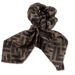 Fendi Kids FF Motif Scarf Scrunchie