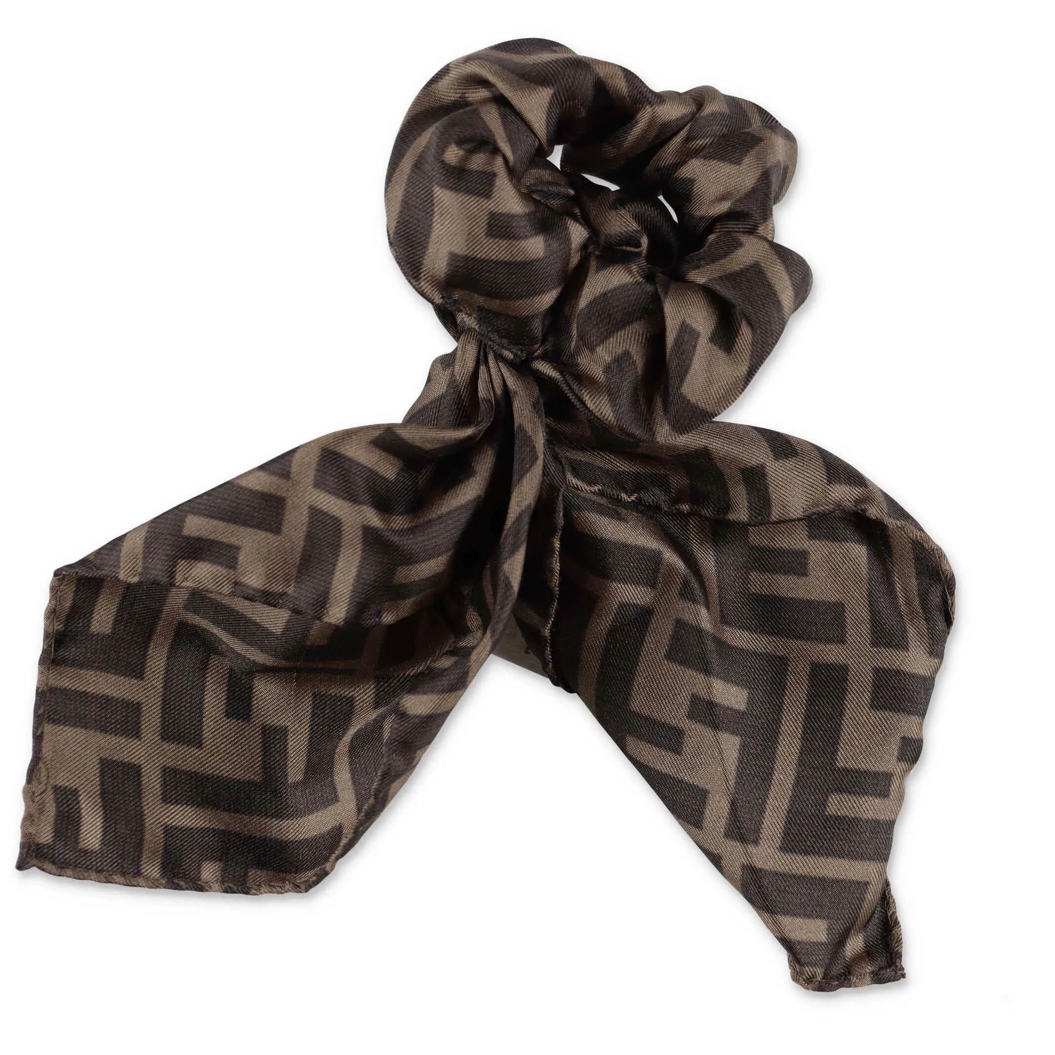 Fendi Kids FF Motif Scarf Scrunchie