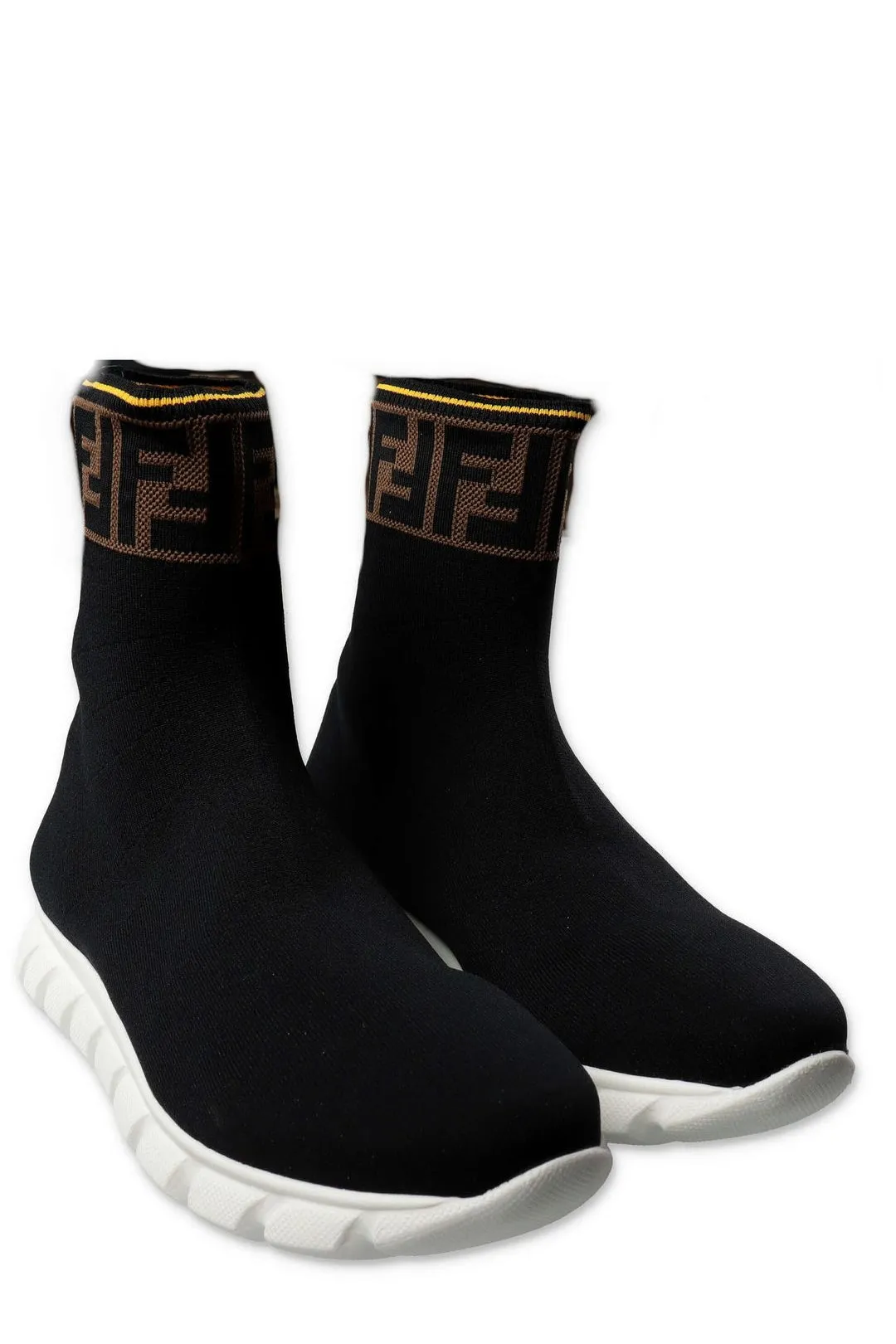 Fendi Kids FF Motif Sock Sneakers