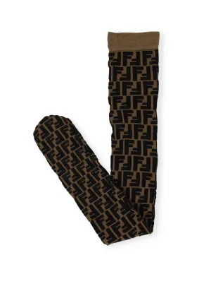 Fendi Kids FF Motif Tights