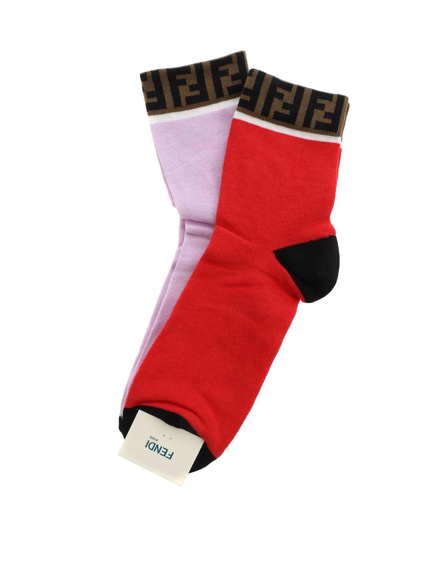 Fendi Kids FF Motif Two-Pack Socks