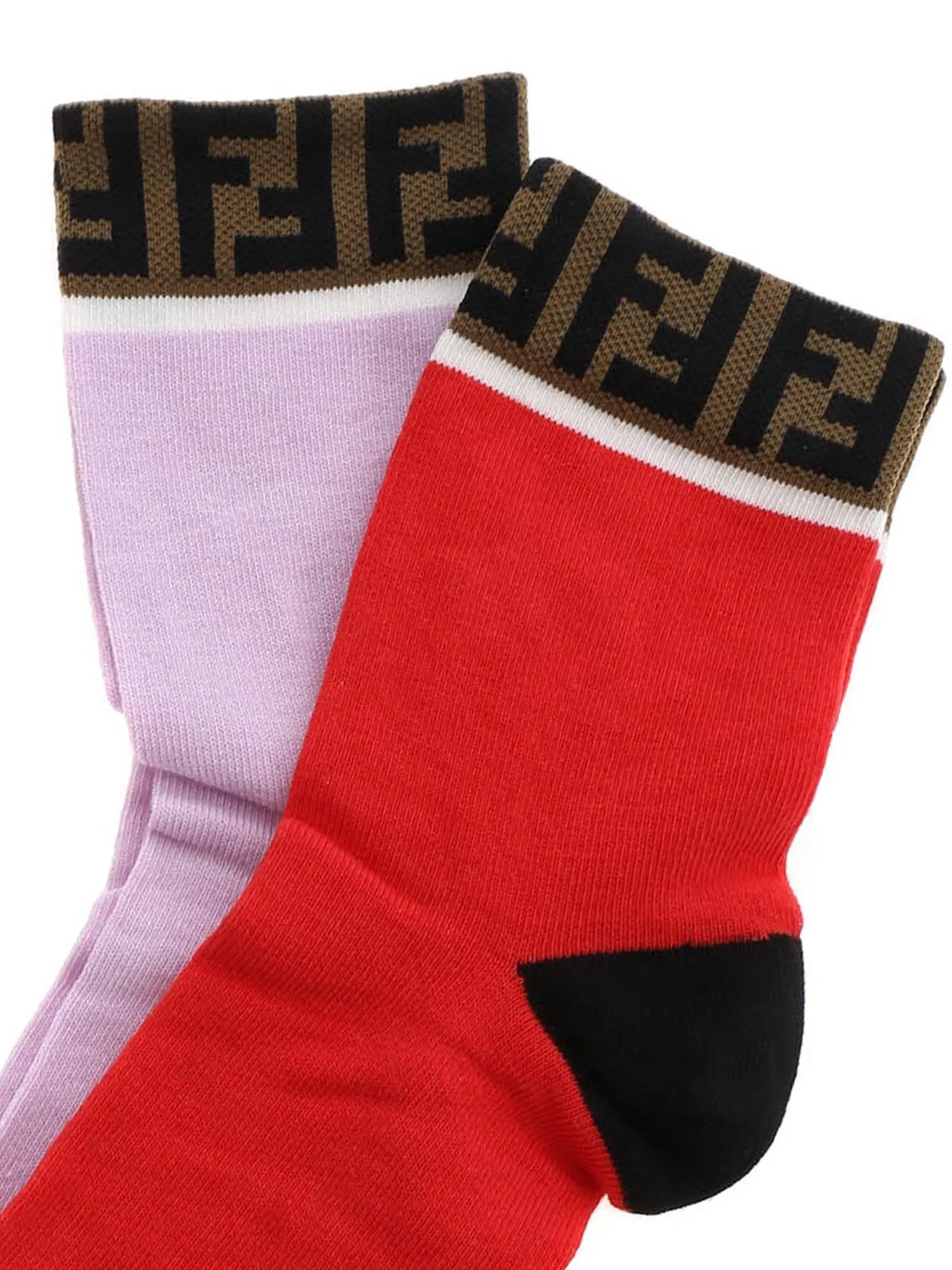 Fendi Kids FF Motif Two-Pack Socks