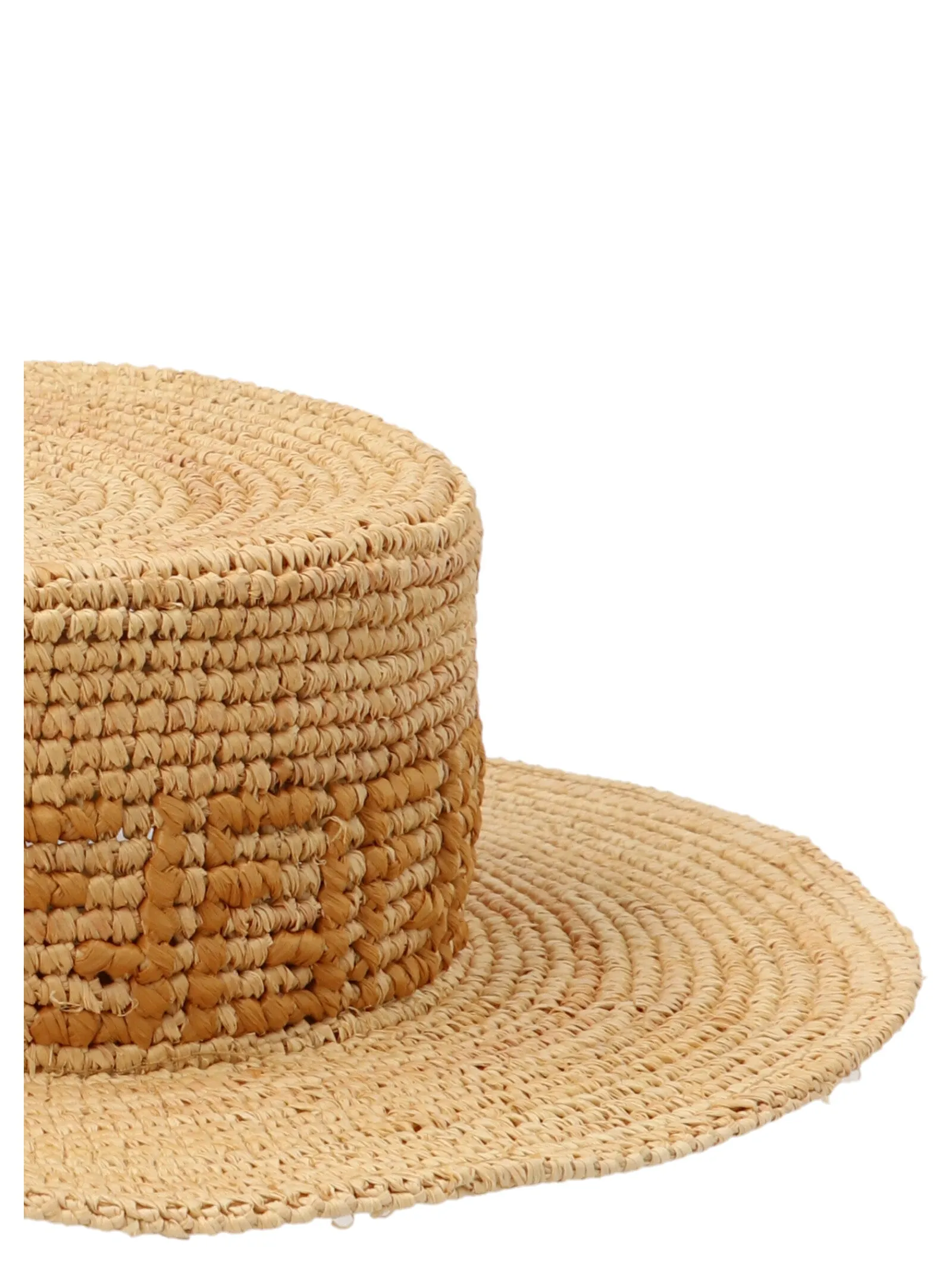 Fendi Kids FF Motif Wide Brim Hat