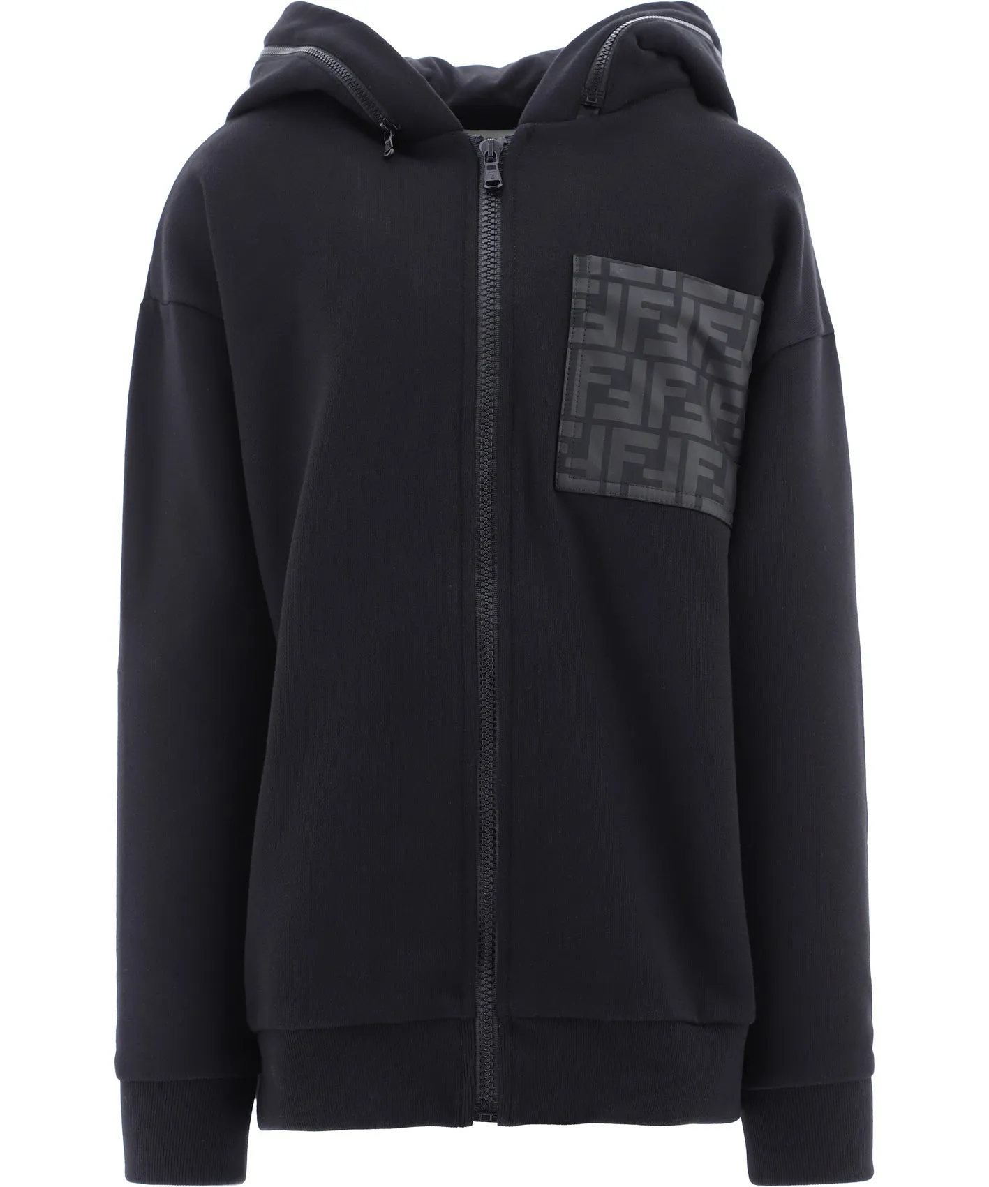 Fendi Kids FF Pocket Hooded Jacket