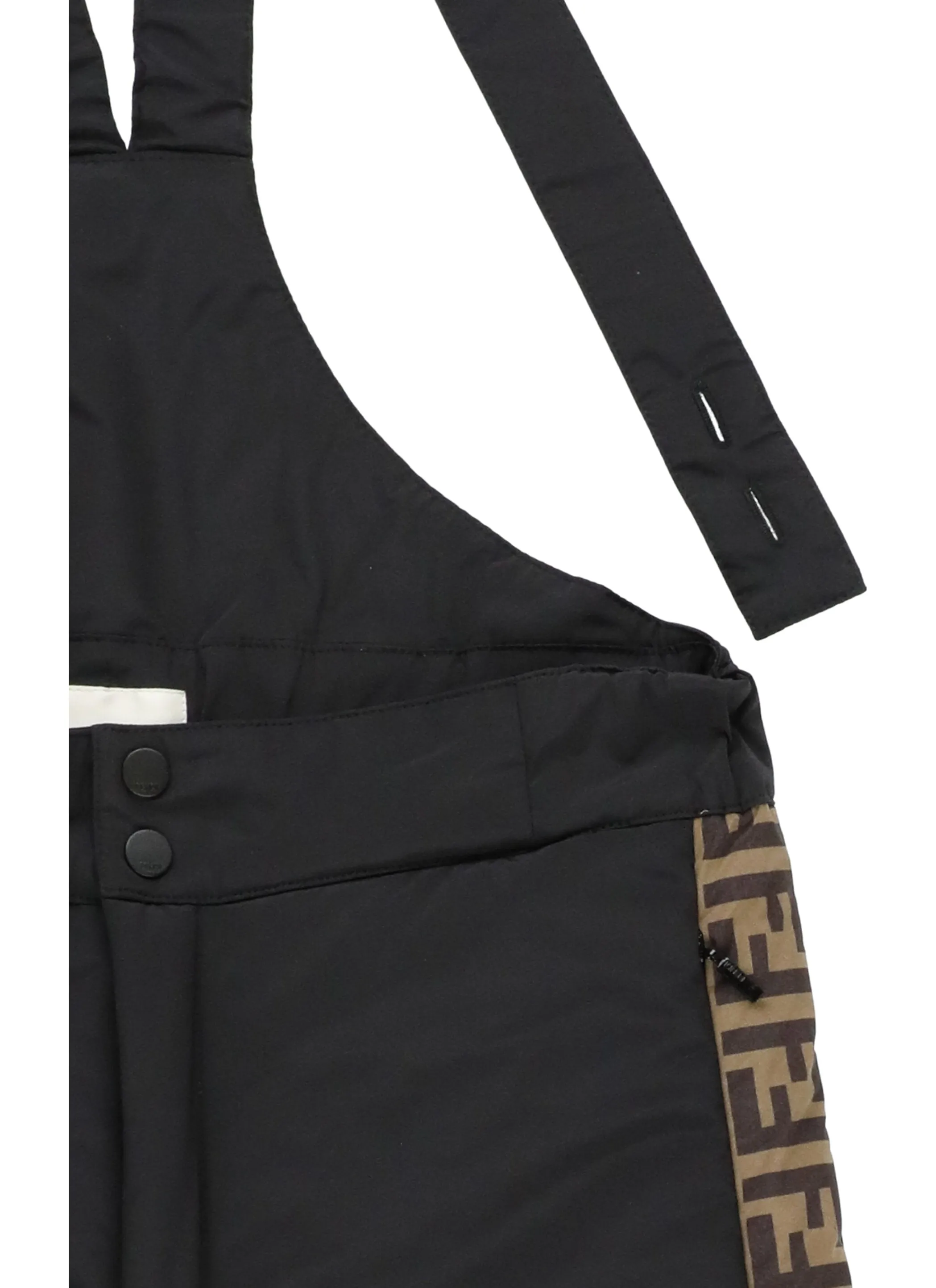 Fendi Kids FF Tape Suspender Snow Pants