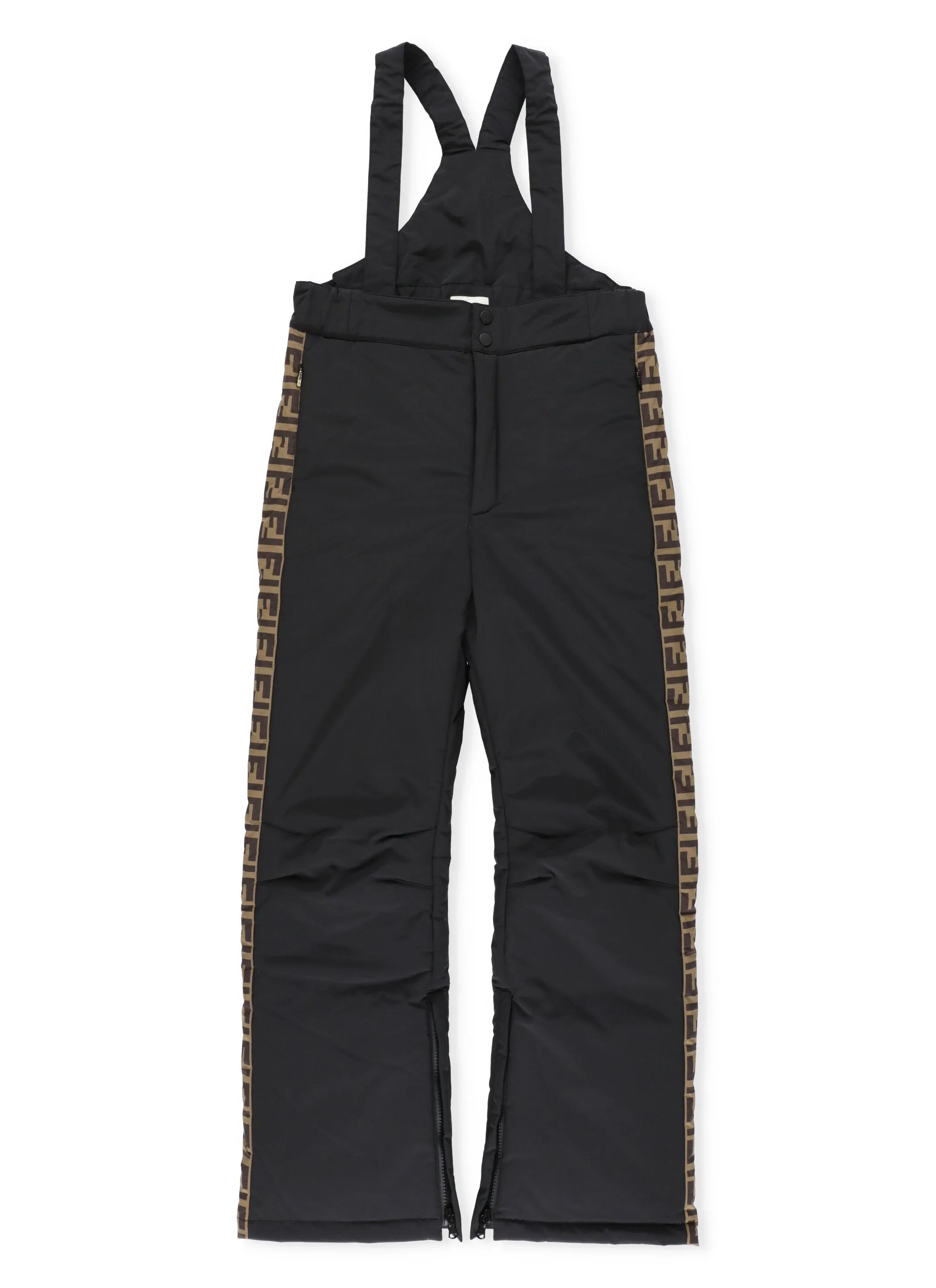 Fendi Kids FF Tape Suspender Snow Pants